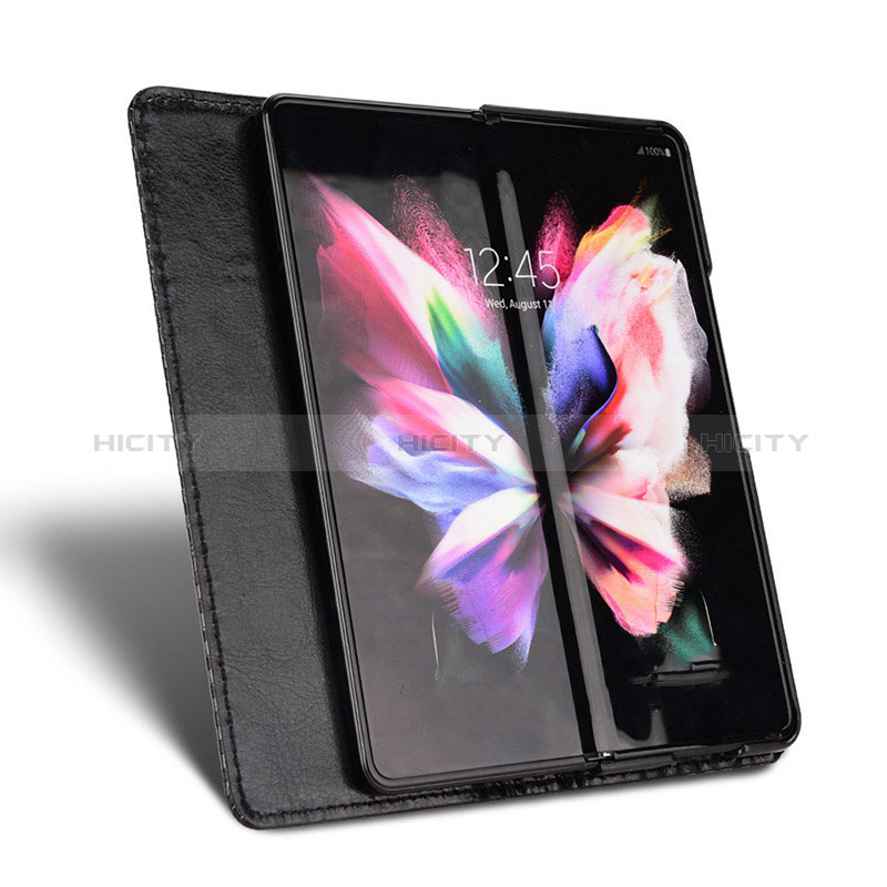 Handytasche Stand Schutzhülle Flip Leder Hülle C03X für Samsung Galaxy Z Fold3 5G