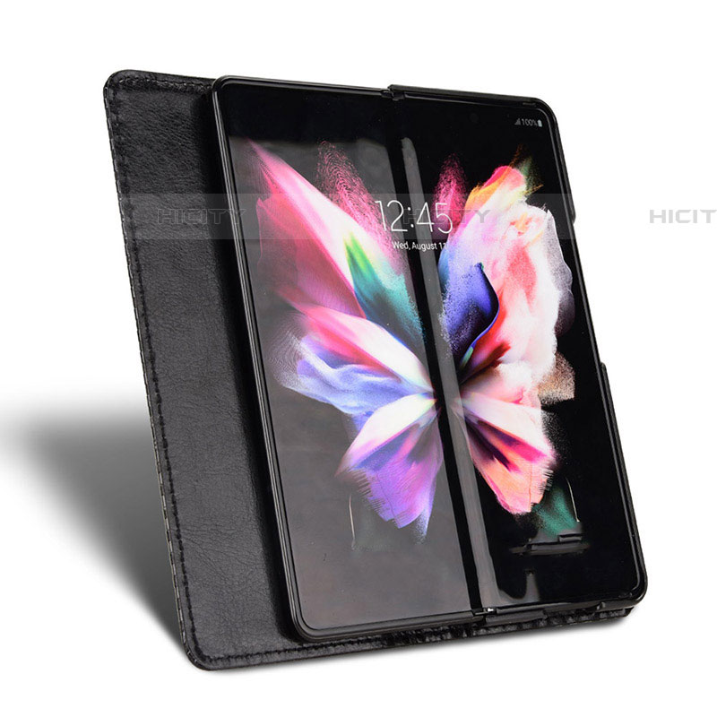 Handytasche Stand Schutzhülle Flip Leder Hülle C03X für Samsung Galaxy Z Fold4 5G groß