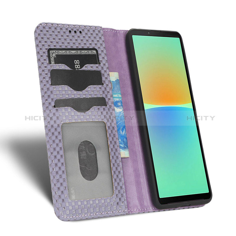 Handytasche Stand Schutzhülle Flip Leder Hülle C03X für Sony Xperia 10 IV SO-52C groß