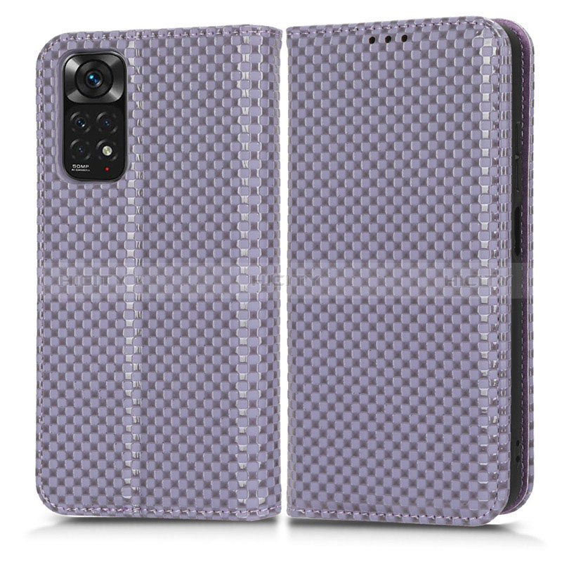 Handytasche Stand Schutzhülle Flip Leder Hülle C03X für Xiaomi Redmi Note 11 4G (2022) Violett