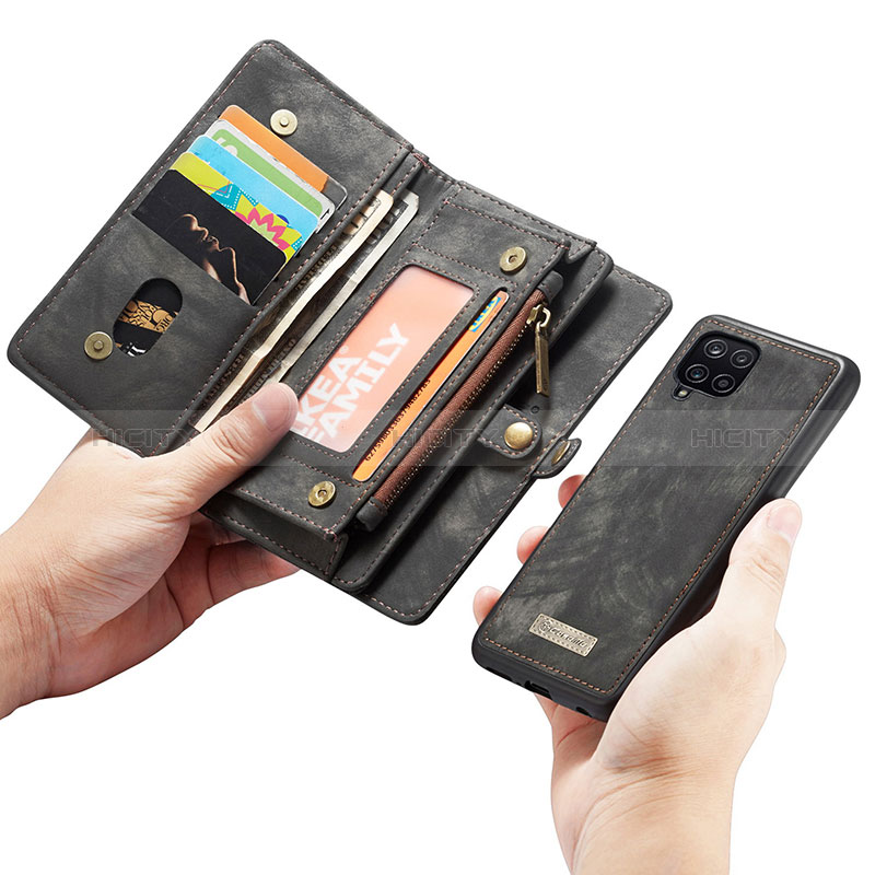 Handytasche Stand Schutzhülle Flip Leder Hülle C04S für Samsung Galaxy A12 5G