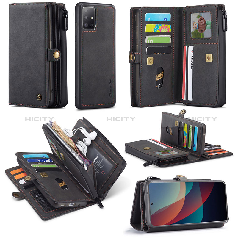 Handytasche Stand Schutzhülle Flip Leder Hülle C04S für Samsung Galaxy A51 5G