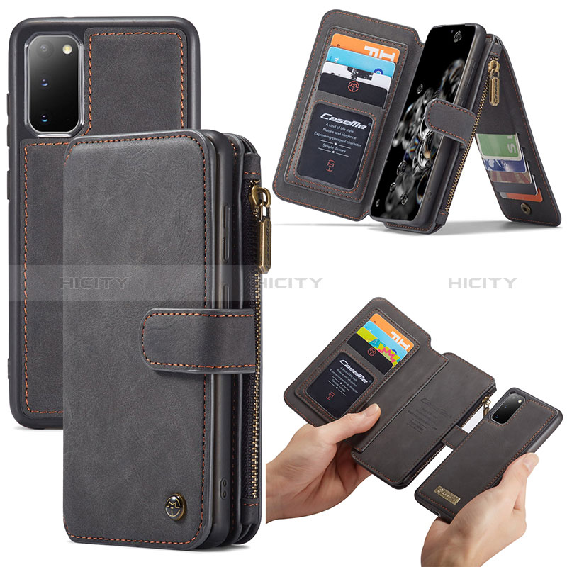 Handytasche Stand Schutzhülle Flip Leder Hülle C04S für Samsung Galaxy S20 5G groß