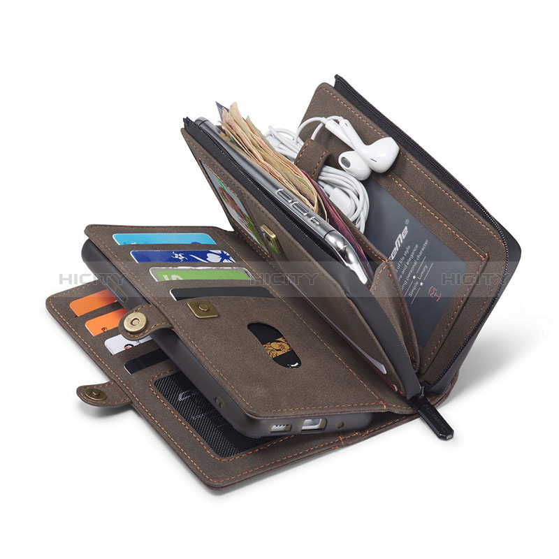 Handytasche Stand Schutzhülle Flip Leder Hülle C04S für Samsung Galaxy S20 Plus groß