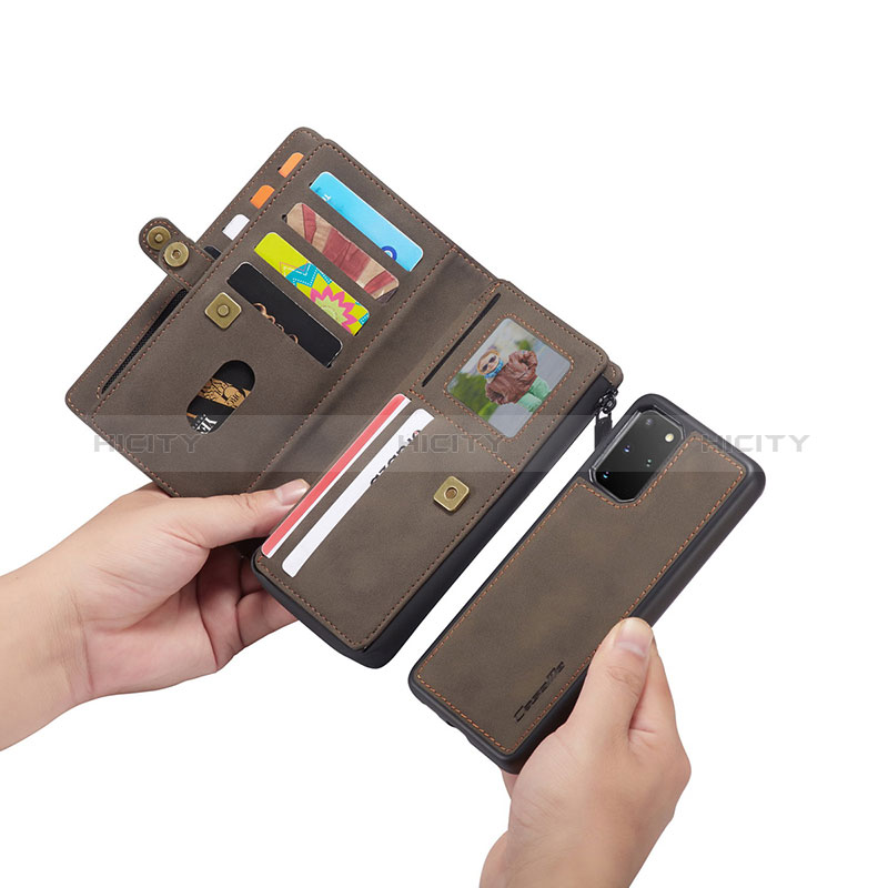 Handytasche Stand Schutzhülle Flip Leder Hülle C04S für Samsung Galaxy S20 Plus 5G