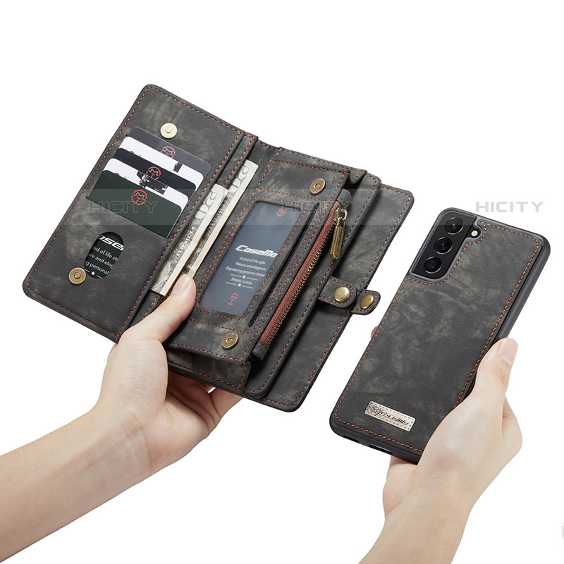 Handytasche Stand Schutzhülle Flip Leder Hülle C04S für Samsung Galaxy S21 5G