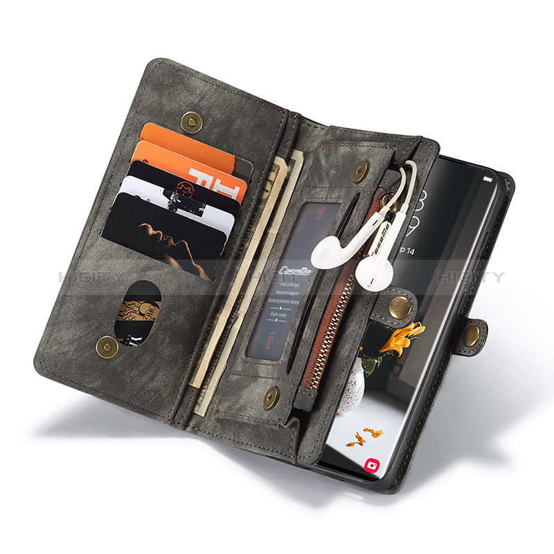 Handytasche Stand Schutzhülle Flip Leder Hülle C04S für Samsung Galaxy S24 Ultra 5G groß