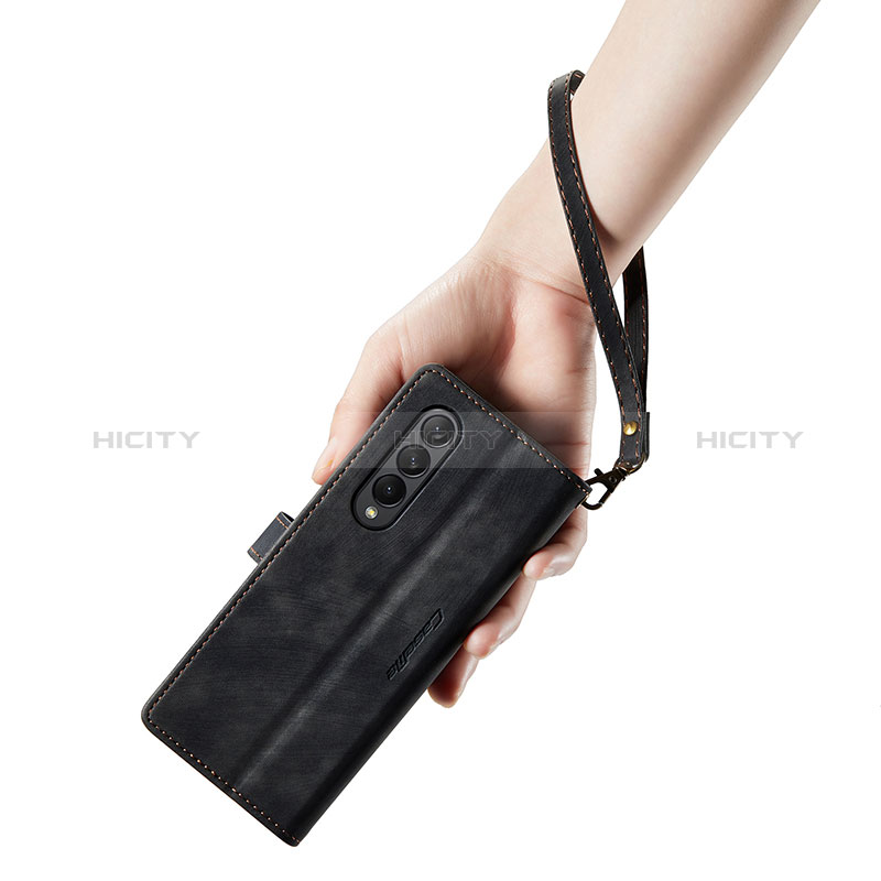 Handytasche Stand Schutzhülle Flip Leder Hülle C04S für Samsung Galaxy Z Fold3 5G