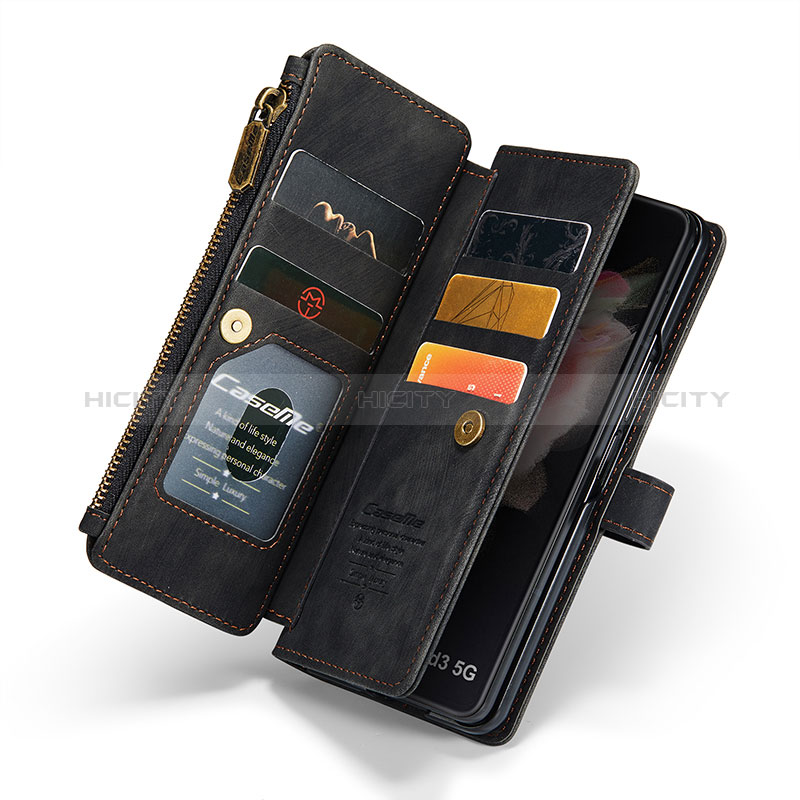 Handytasche Stand Schutzhülle Flip Leder Hülle C04S für Samsung Galaxy Z Fold3 5G