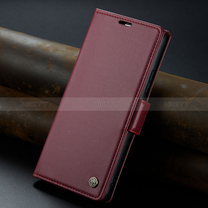 Handytasche Stand Schutzhülle Flip Leder Hülle C04S für Xiaomi Redmi 12 5G Rot Plus