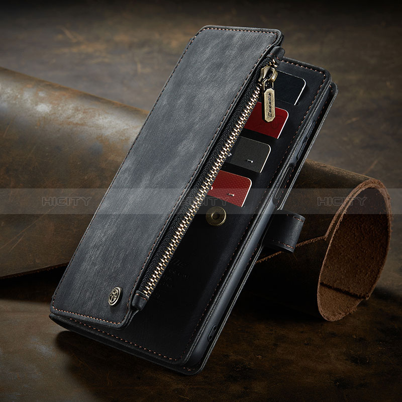 Handytasche Stand Schutzhülle Flip Leder Hülle C04S für Xiaomi Redmi Note 10 Pro 4G Schwarz