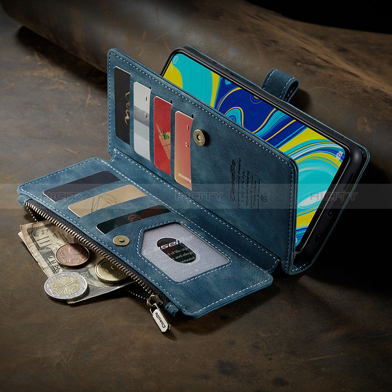 Handytasche Stand Schutzhülle Flip Leder Hülle C04S für Xiaomi Redmi Note 9S groß