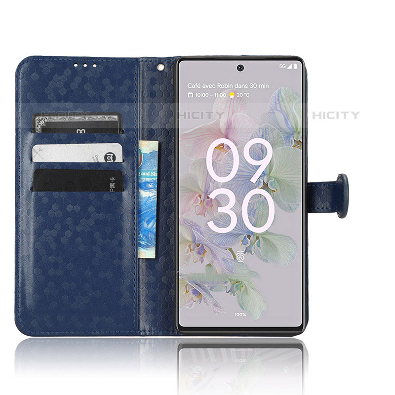 Handytasche Stand Schutzhülle Flip Leder Hülle C04X für Google Pixel 6a 5G groß