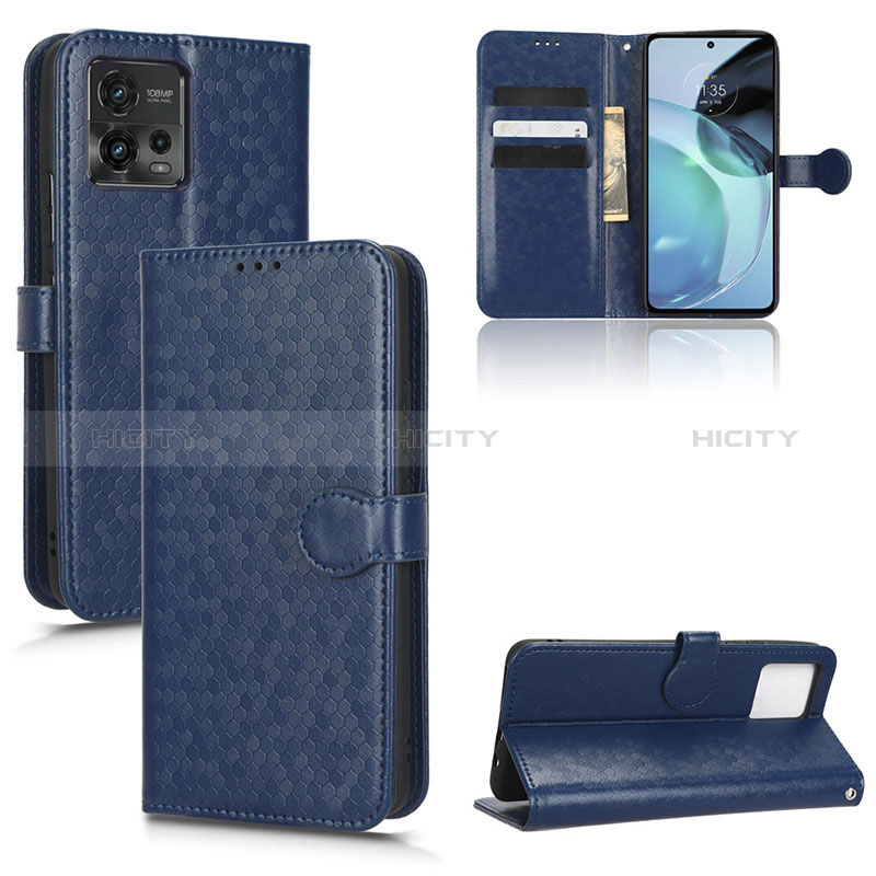 Handytasche Stand Schutzhülle Flip Leder Hülle C04X für Motorola Moto G72