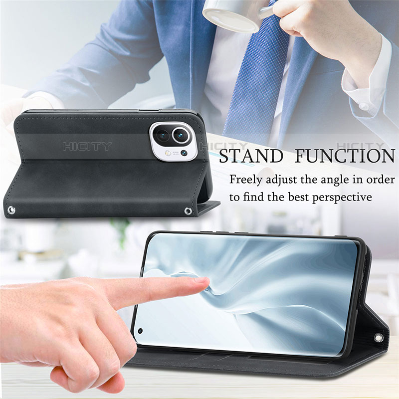 Handytasche Stand Schutzhülle Flip Leder Hülle C05 für Xiaomi Mi 11 Lite 4G