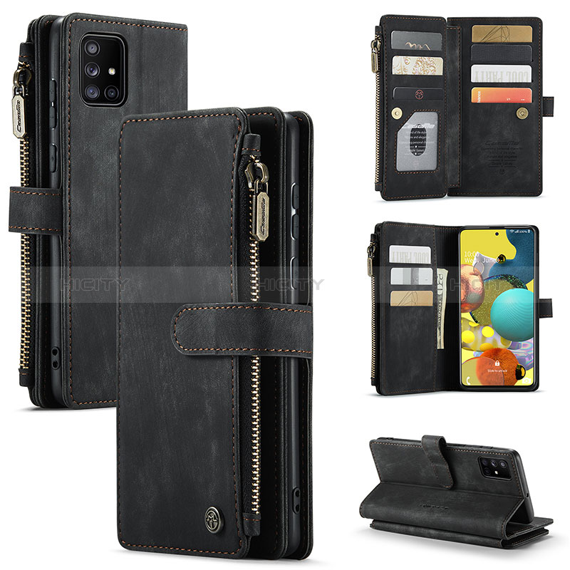 Handytasche Stand Schutzhülle Flip Leder Hülle C05S für Samsung Galaxy A51 4G