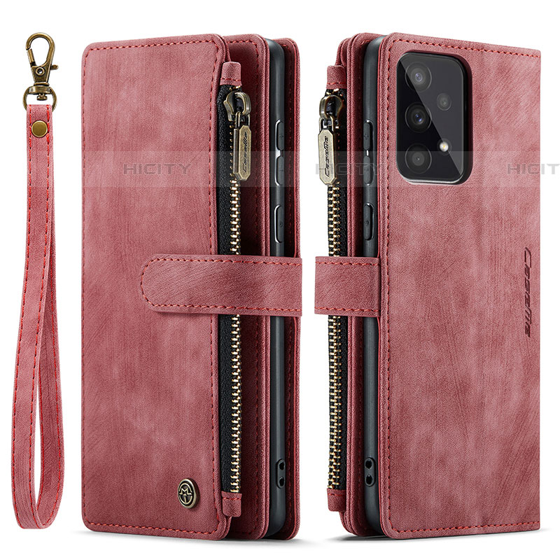 Handytasche Stand Schutzhülle Flip Leder Hülle C05S für Samsung Galaxy A53 5G Rot