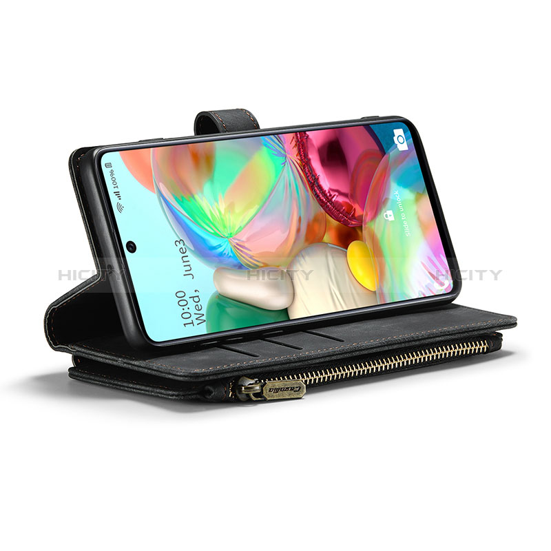 Handytasche Stand Schutzhülle Flip Leder Hülle C05S für Samsung Galaxy A71 4G A715 groß