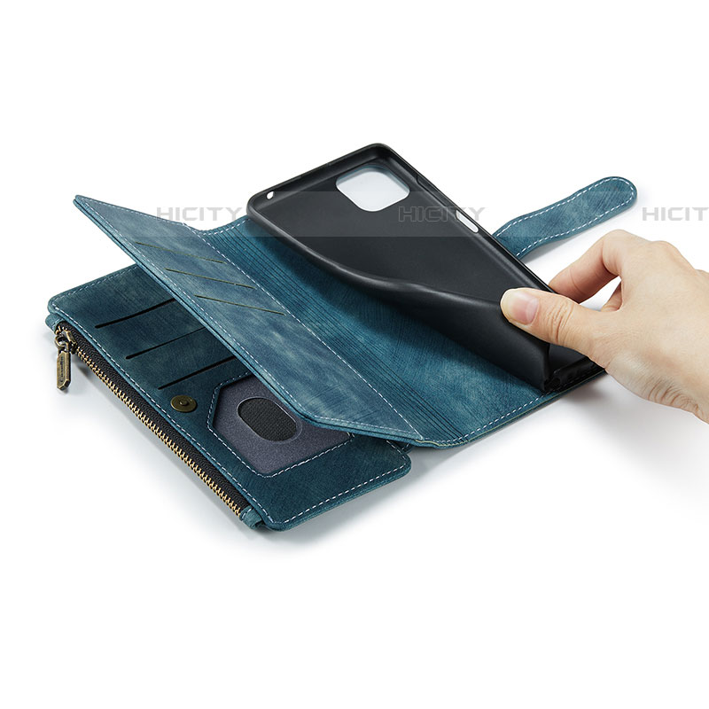 Handytasche Stand Schutzhülle Flip Leder Hülle C05S für Samsung Galaxy F42 5G groß