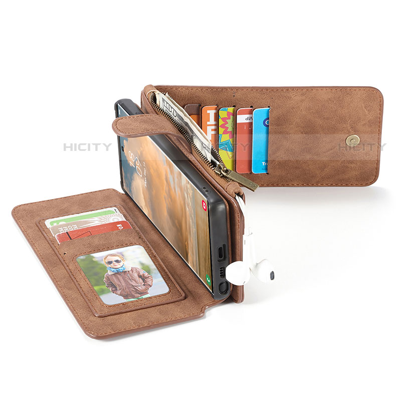 Handytasche Stand Schutzhülle Flip Leder Hülle C05S für Samsung Galaxy S22 Ultra 5G