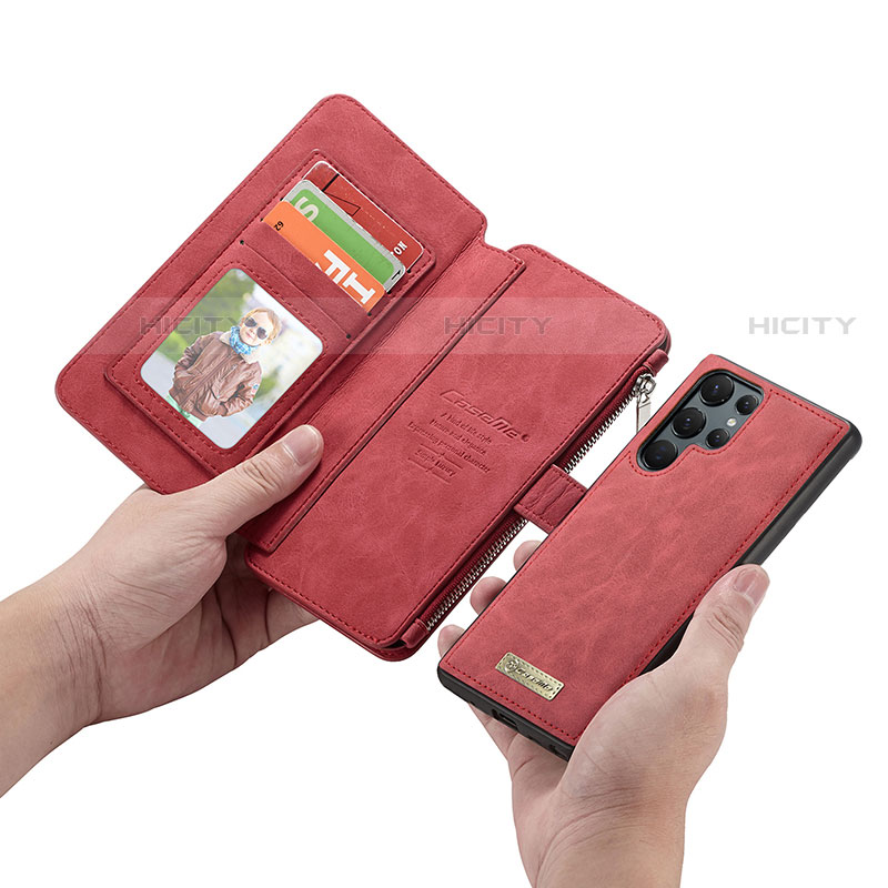 Handytasche Stand Schutzhülle Flip Leder Hülle C05S für Samsung Galaxy S22 Ultra 5G