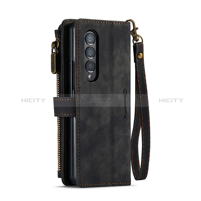 Handytasche Stand Schutzhülle Flip Leder Hülle C05S für Samsung Galaxy Z Fold3 5G groß