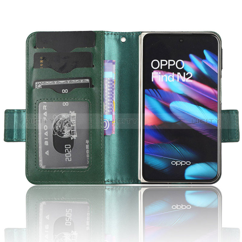 Handytasche Stand Schutzhülle Flip Leder Hülle C05X für Oppo Find N2 5G groß