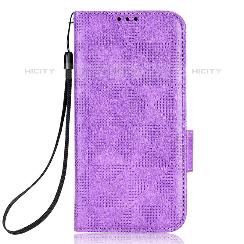 Handytasche Stand Schutzhülle Flip Leder Hülle C05X für Samsung Galaxy Z Fold5 5G Violett