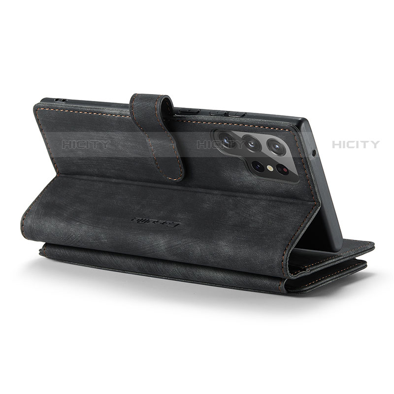 Handytasche Stand Schutzhülle Flip Leder Hülle C06S für Samsung Galaxy S21 Ultra 5G groß