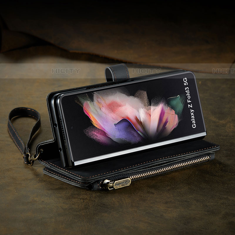 Handytasche Stand Schutzhülle Flip Leder Hülle C06S für Samsung Galaxy Z Fold4 5G