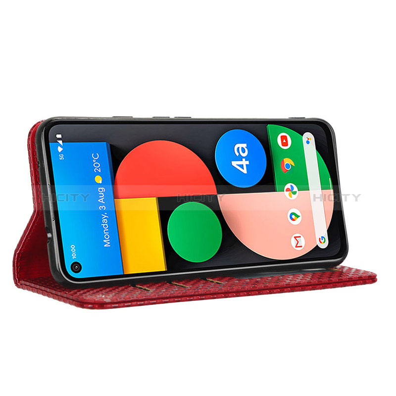 Handytasche Stand Schutzhülle Flip Leder Hülle C06X für Google Pixel 4a 5G