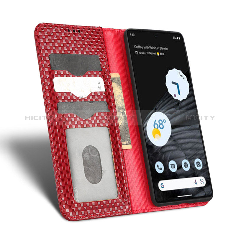 Handytasche Stand Schutzhülle Flip Leder Hülle C06X für Google Pixel 7 Pro 5G