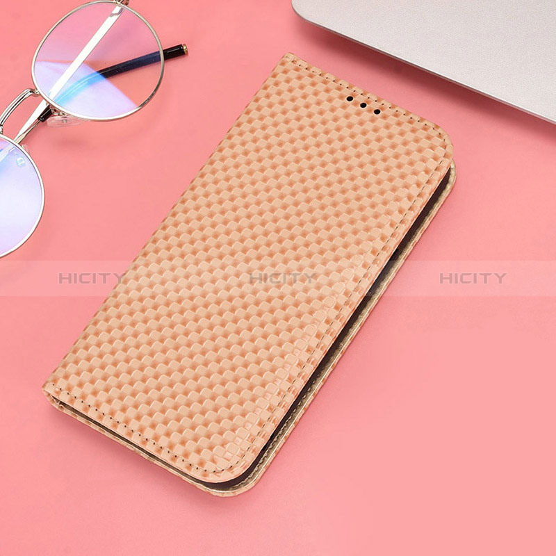 Handytasche Stand Schutzhülle Flip Leder Hülle C06X für Huawei Honor X8 4G Gold