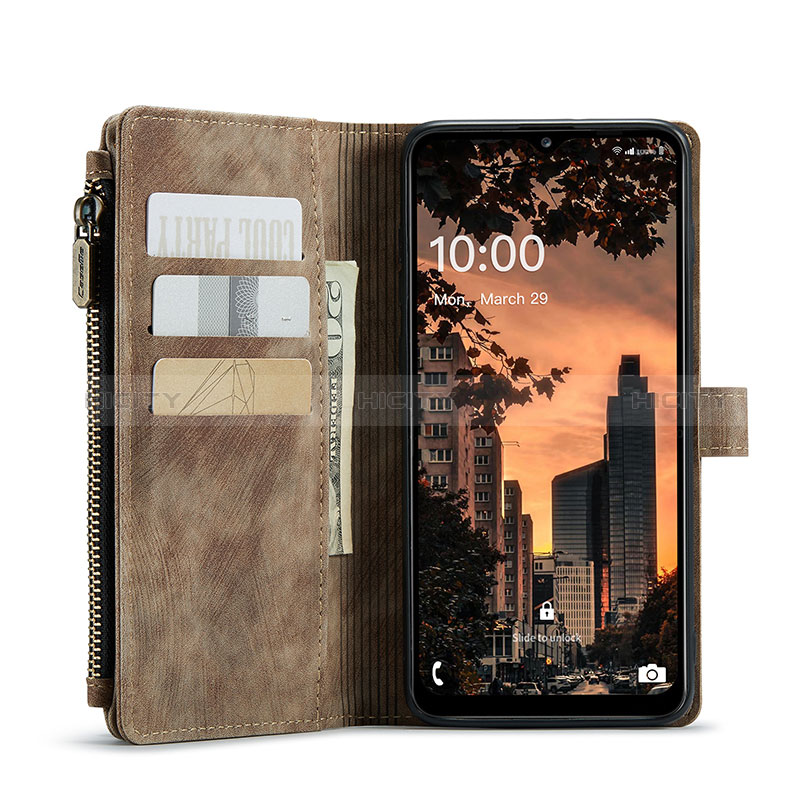 Handytasche Stand Schutzhülle Flip Leder Hülle C07S für Samsung Galaxy A04s groß