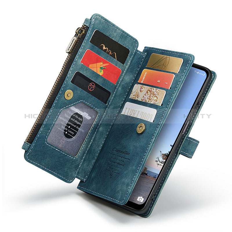 Handytasche Stand Schutzhülle Flip Leder Hülle C07S für Samsung Galaxy A04s groß