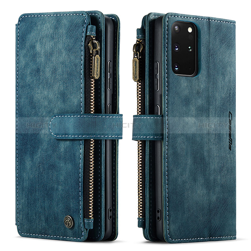 Handytasche Stand Schutzhülle Flip Leder Hülle C07S für Samsung Galaxy S20 Plus Blau Plus