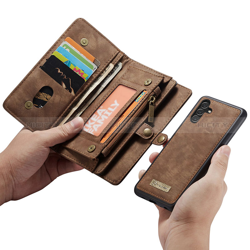 Handytasche Stand Schutzhülle Flip Leder Hülle C08S für Samsung Galaxy A04s groß