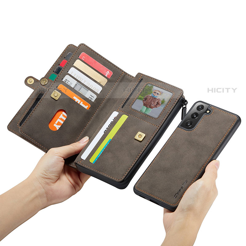 Handytasche Stand Schutzhülle Flip Leder Hülle C08S für Samsung Galaxy S21 Plus 5G