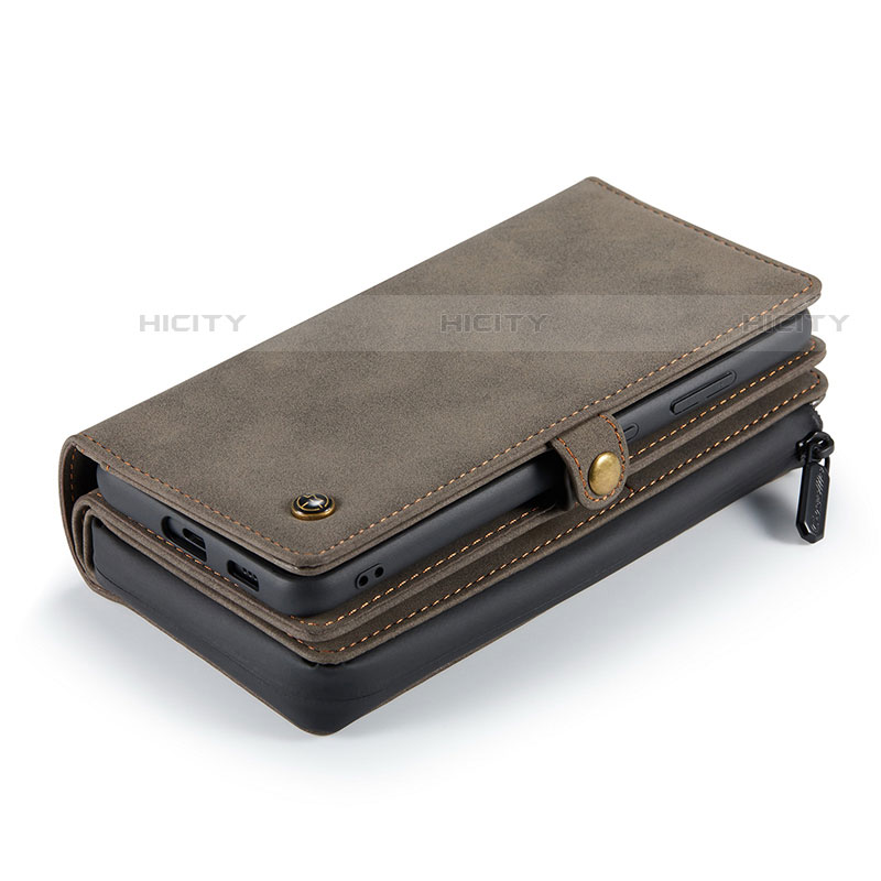 Handytasche Stand Schutzhülle Flip Leder Hülle C08S für Samsung Galaxy S21 Plus 5G Braun