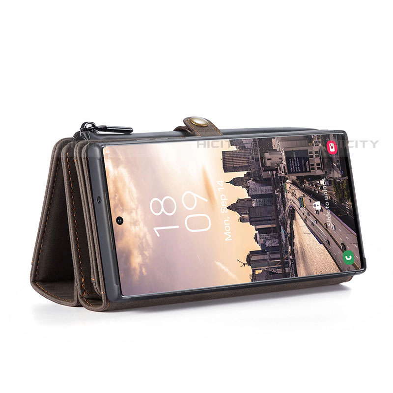 Handytasche Stand Schutzhülle Flip Leder Hülle C08S für Samsung Galaxy S22 Ultra 5G groß