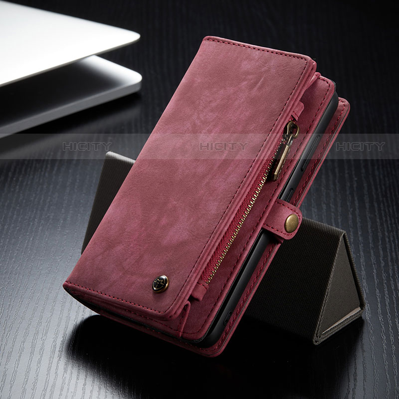 Handytasche Stand Schutzhülle Flip Leder Hülle C11S für Samsung Galaxy S21 5G Rot Plus