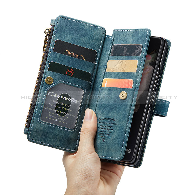 Handytasche Stand Schutzhülle Flip Leder Hülle CS1 für Samsung Galaxy Z Fold3 5G