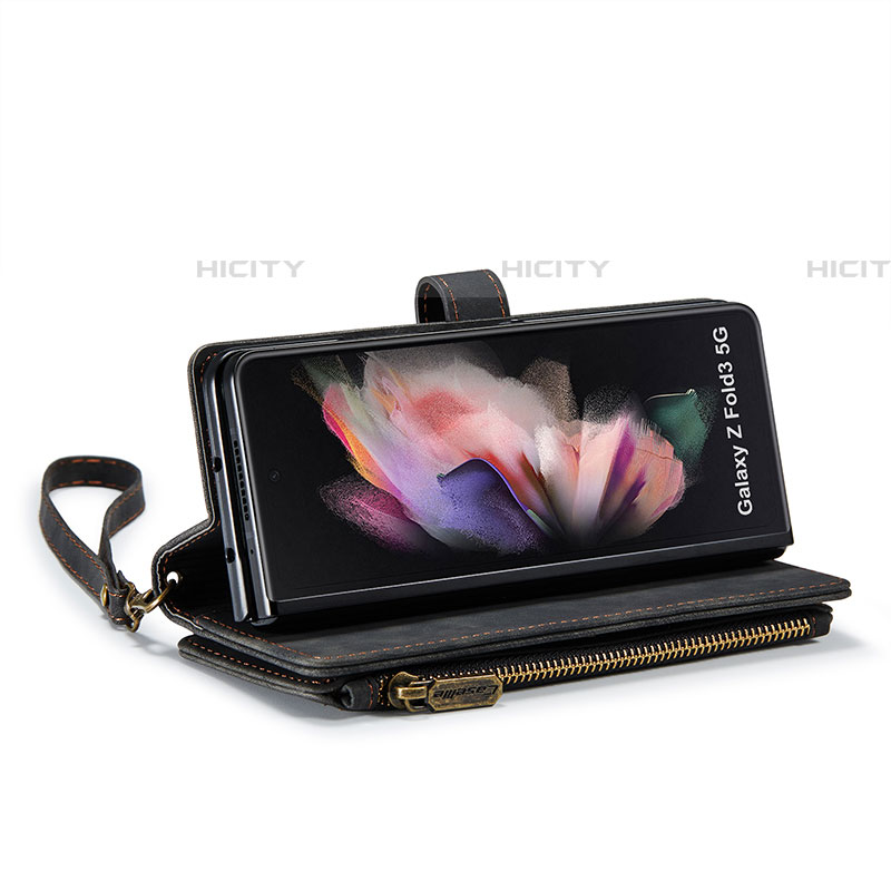 Handytasche Stand Schutzhülle Flip Leder Hülle CS1 für Samsung Galaxy Z Fold4 5G