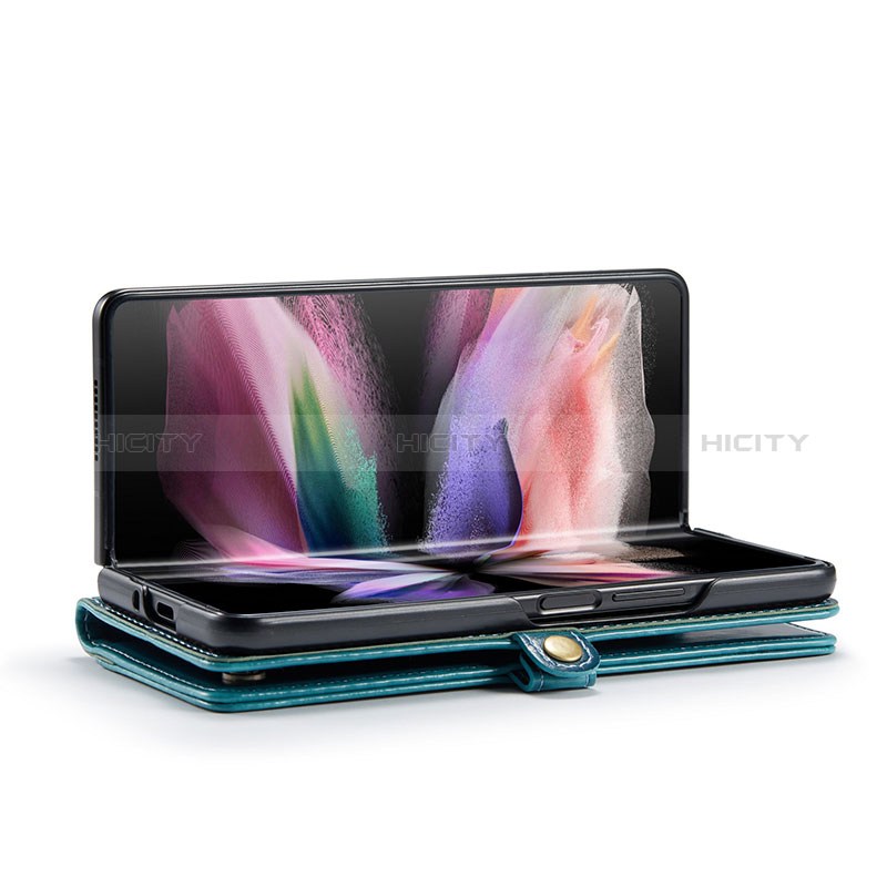 Handytasche Stand Schutzhülle Flip Leder Hülle CS2 für Samsung Galaxy Z Fold3 5G