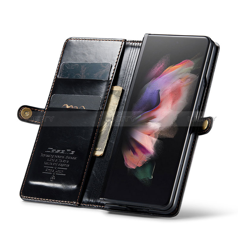 Handytasche Stand Schutzhülle Flip Leder Hülle CS2 für Samsung Galaxy Z Fold3 5G