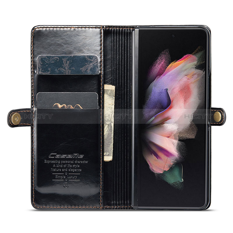 Handytasche Stand Schutzhülle Flip Leder Hülle CS2 für Samsung Galaxy Z Fold3 5G