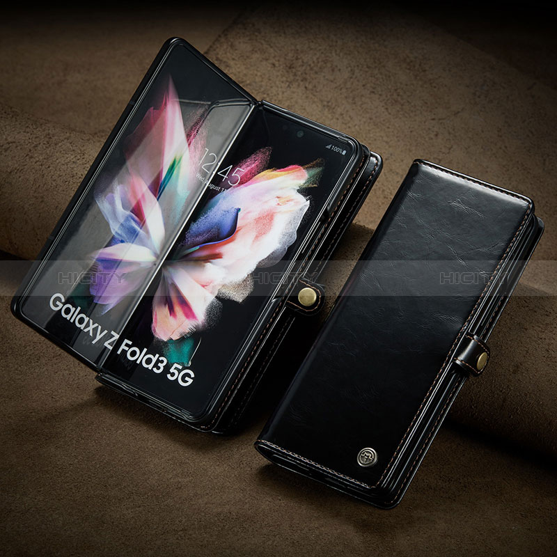 Handytasche Stand Schutzhülle Flip Leder Hülle CS3 für Samsung Galaxy Z Fold3 5G