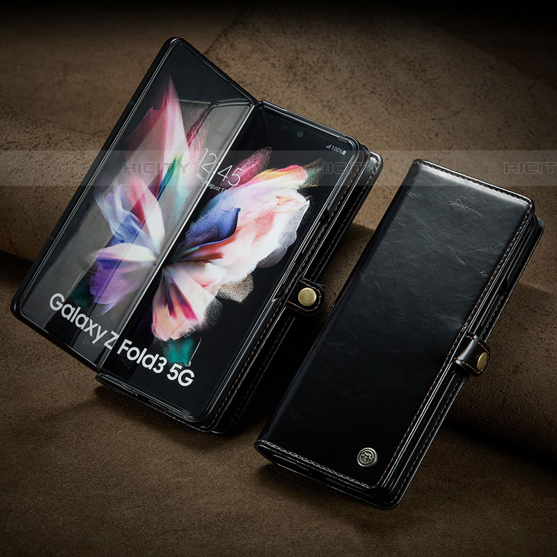 Handytasche Stand Schutzhülle Flip Leder Hülle CS3 für Samsung Galaxy Z Fold4 5G