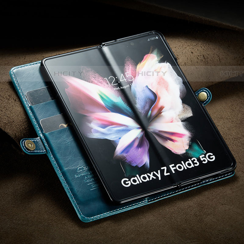 Handytasche Stand Schutzhülle Flip Leder Hülle CS3 für Samsung Galaxy Z Fold4 5G