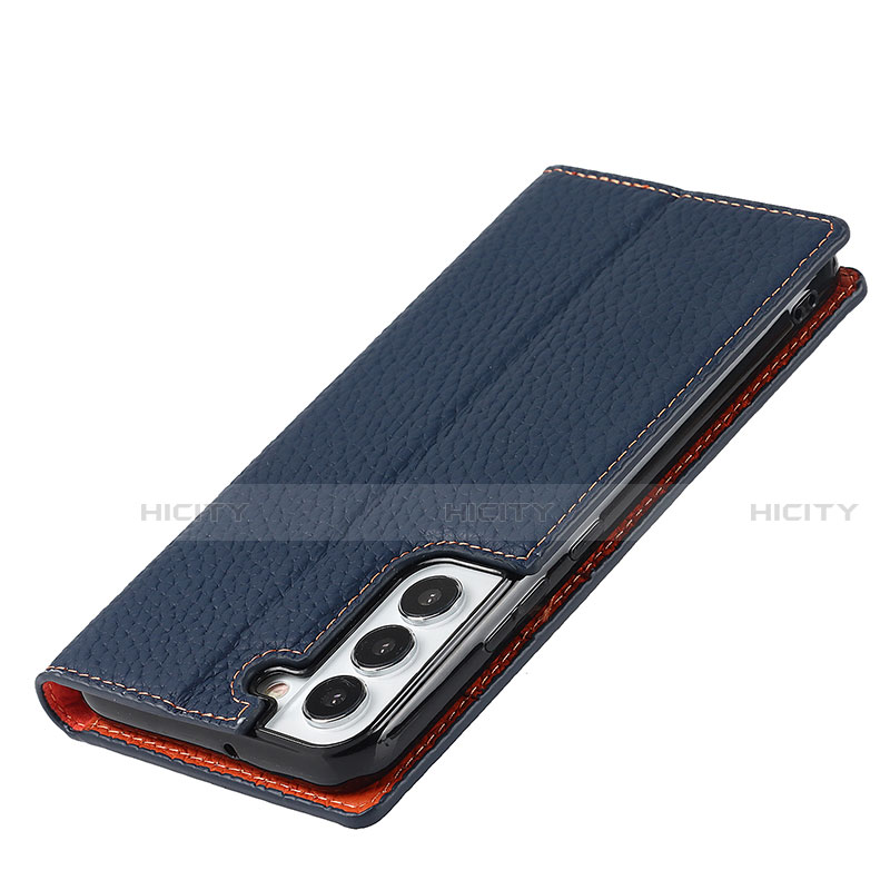 Handytasche Stand Schutzhülle Flip Leder Hülle D01T für Samsung Galaxy S21 5G